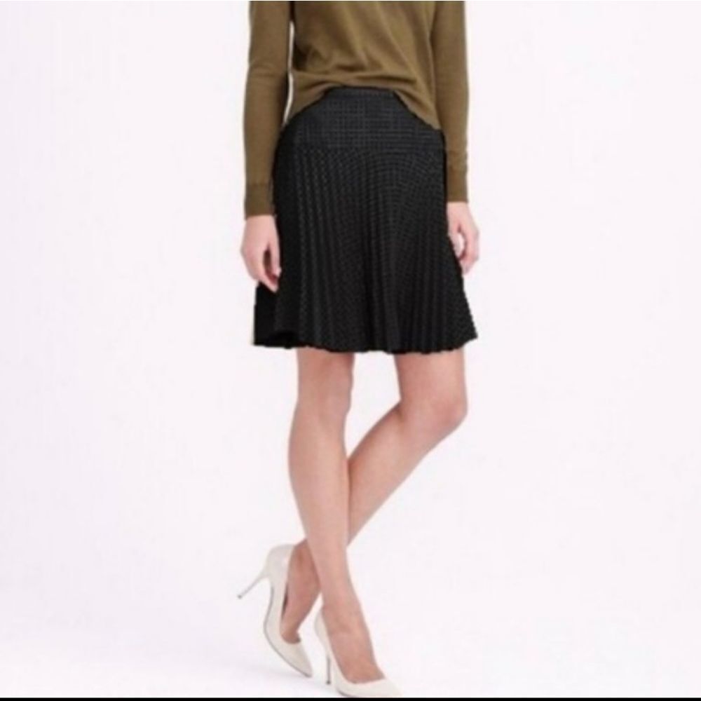 J. CREW Perforated Lasercut Pleated Circle Skirt 2